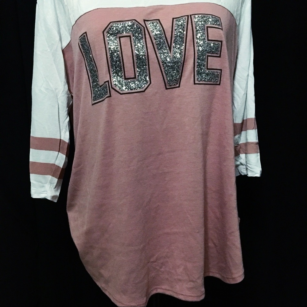 love sparkly tee